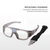 Basketball Football ExplosionProof Safety Glasses Sports Eye Protective Glasses(Gray )