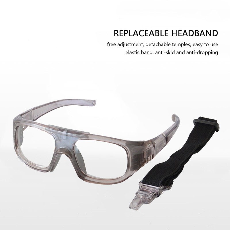 Basketball Football ExplosionProof Safety Glasses Sports Eye Protective Glasses(Gray )
