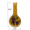 ACK Ceramic Spoon Rest (Grape Wine Décor), Cooking Spoon Holder
