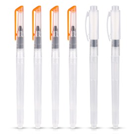 6pcs Envelope Moisteners with Nylon Brush Head, Pencil Style Stamp & Letter Sealer Envelope Wetter Envelope Licker Tool for Office Classroom