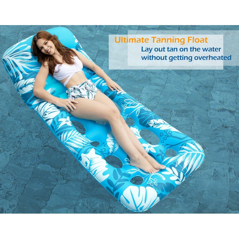 Jasonwell Inflatable Pool Float Adult - Pool Floaties Lounger Floats