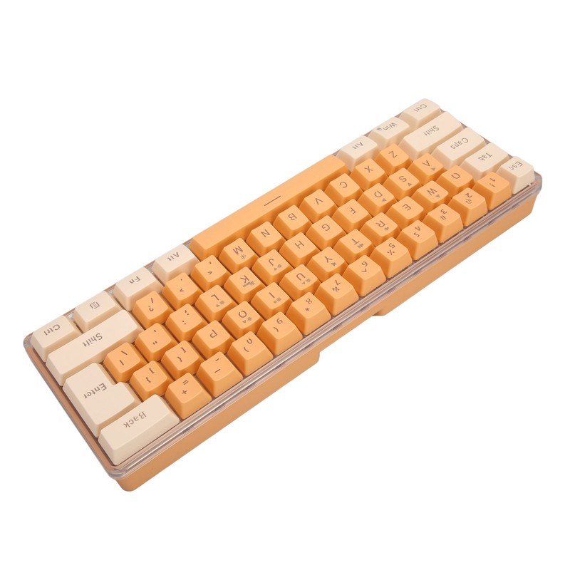 Gaming Keyboard USB 61 Keys Contrast Color RGB Light Key