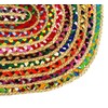 Cotton Craft - 2x3 Feet Oval Rag Rug - Jute