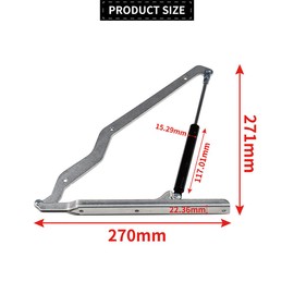CANTONDZ GSPT 200N Hydraulic Piston Gas Lift Hydraulic Piston Hinge Lid Close Bracket Replacement Compatible with Keter Store It Out Premier XL Grande Store Jumbo Wheelie Bin Box Hinge