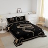 Castle Fairy Snake Printed Comforter Set,Boho Sun and Moon Bedding