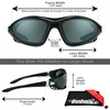 Bikershades Motorcycle Safety Sunglass Goggles Interchangeable Adjustable strap & Removable