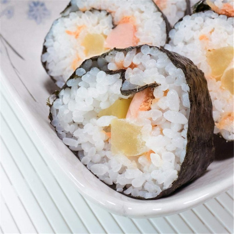 Cikonielf Non-Stick Surfaces Rolling Sushi Mat Washable Reusable PP Plastic