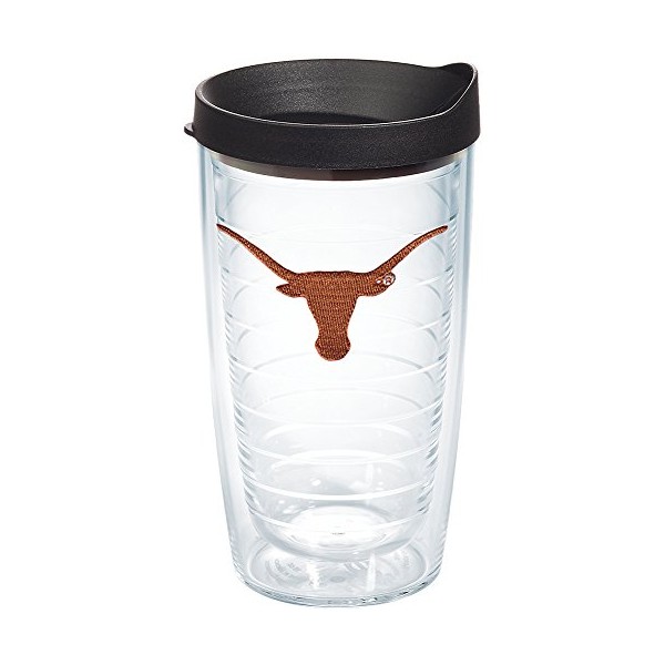 Tervis Made in USA Double Walled University of Texas Longhorns Insulated Tumbler Cup Keeps Drinks Cold & Hot, 16oz, Primary Logo