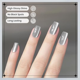 SUPWEE Cat Eye Gel Nail Polish 10ml Moonlight Magnetic Nail Polish Glass Cateye Gel Polish with Magnetic Stick Nail Art Manicure Salon Home DIY