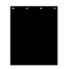 Plain Black 24" x 30" Polyethylene Plastic Semi Truck Mud