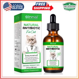 ALIVO 2 oz Natural Antibiotic Cats Pet Supplement Supports Immune UTI Allergy Relief