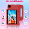 NRKDUBQ NRKDUBQ Kids Tablet, 10.1 inch IPS HD Touchscreen Android 14 64 GB Storage, 8GB RAM, Octa Core Tablet for Kid with Kid-Proof Case, Parental Controls, 12-hr Battery, WiFi, GPS C Red