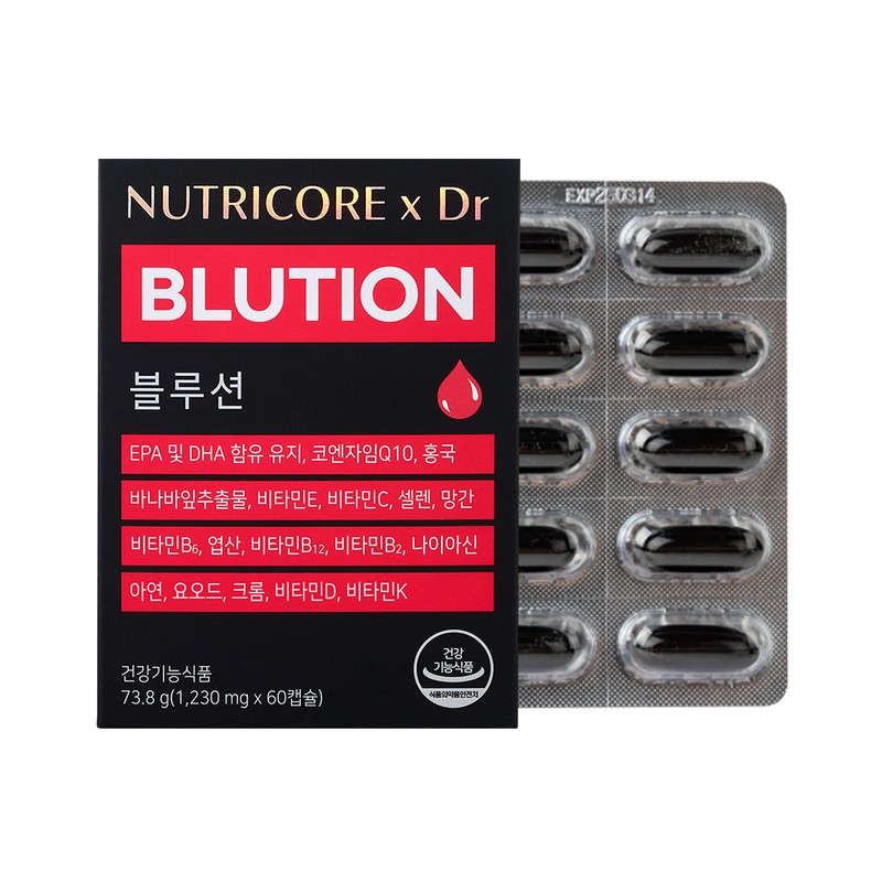 Nutricore / 뉴트리코어 X Dr 블루션 블러딕스 60캡슐, 1개