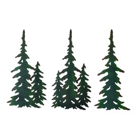 J-Fly Pine Wall Hanging Metal Christmas Tree Decor Outdoor Metal Wall Art Pine Wall Art Valentine Metal Art for living room Bedroom bathroom kitchen porch Valentine wall decor 15 Inch