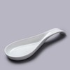 White Ceramic Upright Spoon Rest