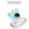 Wireless Mouse DPI Adjustable Chargable Optical Computer External Device with