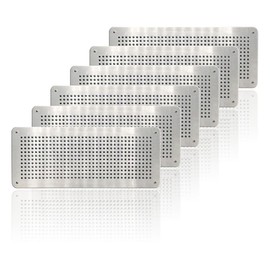 Air Brick Cover for Pest Proofing – Rat/Mouse Prevention Air Vent Cover – Aluminium Alloy Cover to Stop Rodents & pests Entering Property – for Internal or External use (Pack of 6, 100 X 250mm)