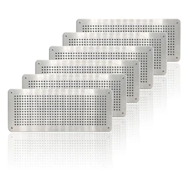 Air Brick Cover for Pest Proofing – Rat/Mouse Prevention Air Vent Cover – Aluminium Alloy Cover to Stop Rodents & pests Entering Property – for Internal or External use (Pack of 6, 100 X 250mm)