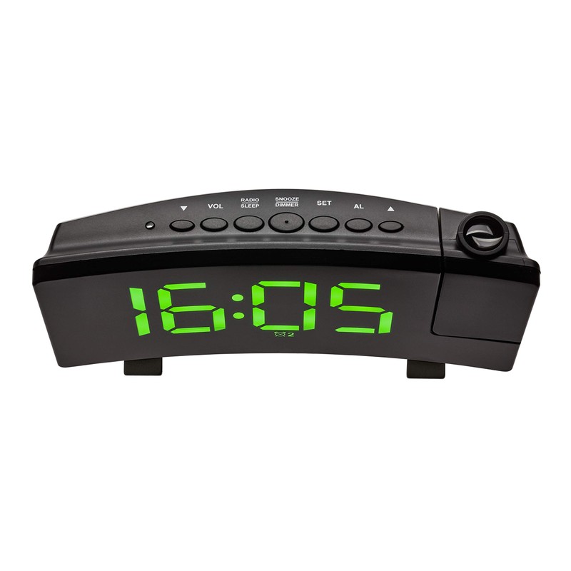 TFA Dostmann 60.5015.04 Projection Alarm Clock with FM Radio, 2