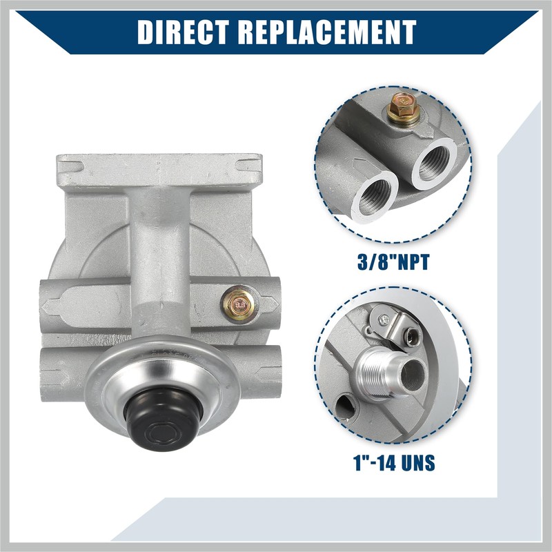 RATCHROLL 3/8" NPT 1-14" Diesel Fuel Filter Mounting Base/Hand Priming