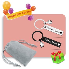 Penguin Lover Gifts Couple Keychain Gifts for Girlfriend Boyfriend Penguin Keychain Set Valentine's Day Jewelry Anniversary Christmas Gifts for Him Her Wedding Graduation Birthday Keyring Present