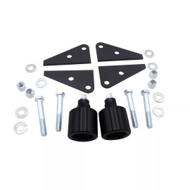 WSAYS Black Front Rear 2" Lift Coil Spacers Kit Fit Polaris Ranger 500 700 Crew 02-08