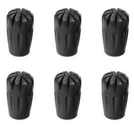 Premium Trekking Pole Tips & Hiking Pole Tips Replacement - 6 Pack Universal Rubber Tips for Walking Sticks & Hiking Poles, Fits Komperdell, Black Diamond & Most Trekking Poles Accessories by Inscool