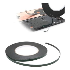 Cinta Doble Cara Negra De Espuma 3mm X 10m Para Celulares Negro Liso