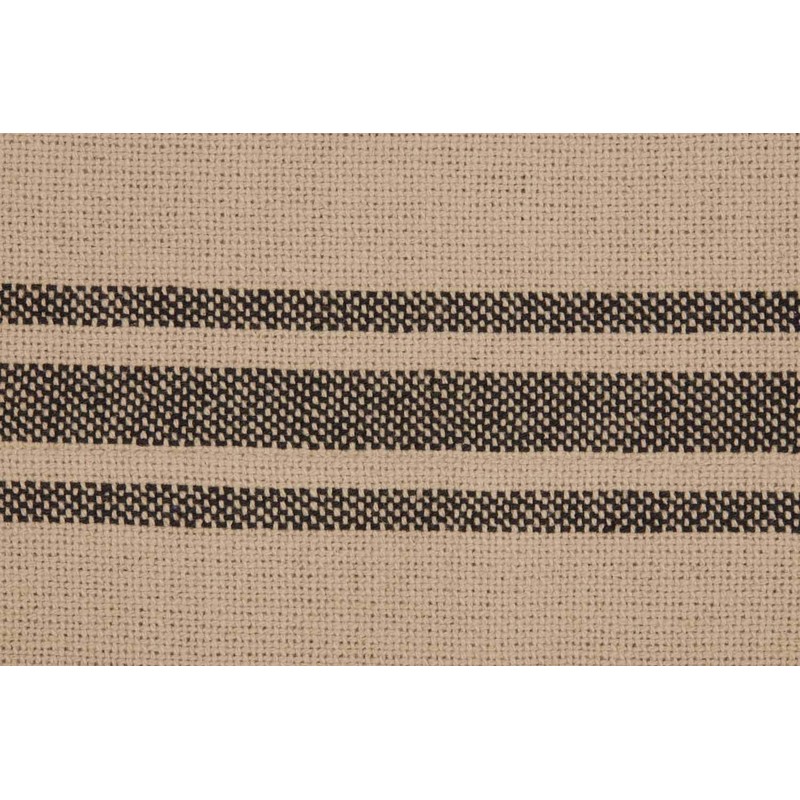 Piper Classics Mill House Stripe Black Panel Panel Curtains, Set