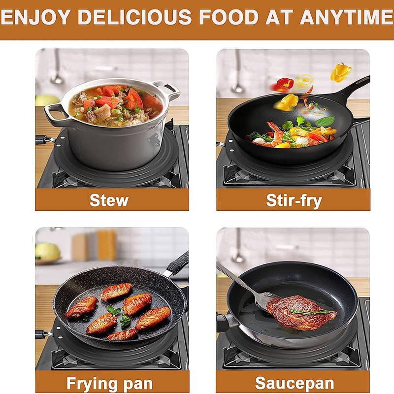 Cooking Heat Conduction Plate with Handle 6mm Aluminum Alloy Heat