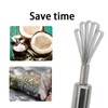 2Pcs Coconut Grater Stainless Steel Coconut Scraper Coconut Grater Fish