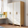 M.J COMFY-LIFE 4Pcs Furniture Legs 60x75mm Wooden Legs for Table