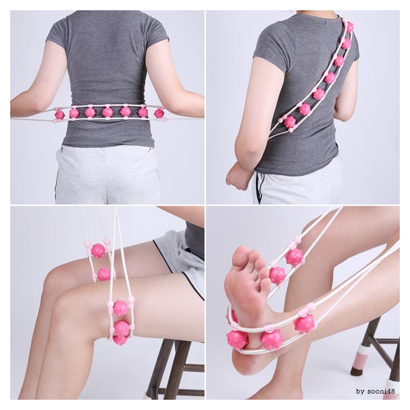 Pinkshow26 Hand Massager Full Body Self-Massager Back Massager Rope Massager