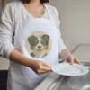 Azeeda 'Happy Border Collie Puppy' Unisex Cooking Apron (AP00079193)