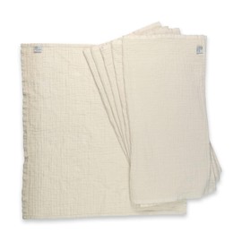 OsoCozy Organic Muslin Flat Cloth Diapers - Made of Ecologically Friendly, Soft, Absorbent, Double Layered 100% Organic Cotton. 6 Pack. Onesize Fits 12-30 Pounds.