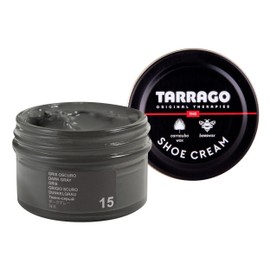 Tarrago Shoe Cream Professional Shoe Polish for Leather Boots, Shoes, Purse, Furniture Eco Friendly Leather Conditioner 1.7oz - Dark Gray #15