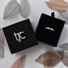 TJC White Cubic Zirconia CZ Crossover Ring for Women in