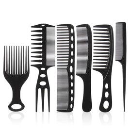 EUYKQNOI friseur set Styling Kamm Männer Set Professioneller Breite Zähne Slick Back Haarkamm Rat Tail Haarbürste Entwirrkamm Und Teasing Comb friseur kamm Für Herren Mann Friseure Haarstyling,6 PCS