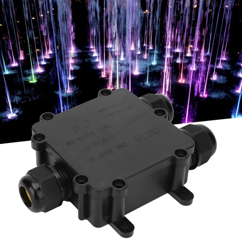 Waterproof Junction Box Outdoor 3 Way Flame Retardant Cable Connector