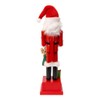 Kurt Adler 15-Inch Santa Nutcracker Countdown Calendar with Gift Sack