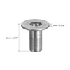 uxcell M6 T-Nuts, 12pcs Carbon Steel Tee Nuts, Round Base