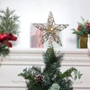 Suixing Christmas Tree Topper 9 INCH Wire Five-Pointed Star Treetop