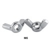 Hilitand 10pcs Pack M3-M8 Stainless Steel SS316 Wing Nut Fastener