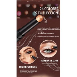 Set De Maquillaje En Barra Para Sombra De Ojos En Crema, 6 U