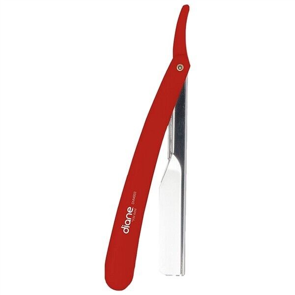 BARBER SALON BEAUTY DIANE FROMM HAIR CUTTING SHAVING STYLING STRAIGHT RAZOR RED