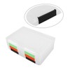 jojofuny 4PCS Box Transparent File Storage Box Portable Document Case