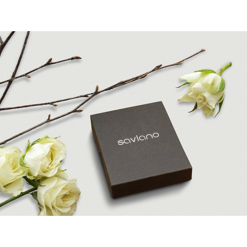 Savlano 14K Gold Plated Cubic Zirconia Multicolor Rainbow Round Hoop