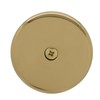 Westbrass D328-01 One Hole Tub Overflow Faceplate with Screw, Polished