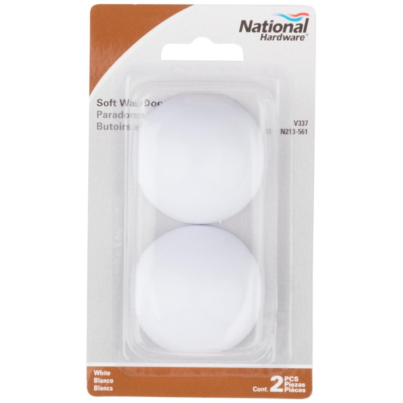 National Hardware Stop Door White N213-561