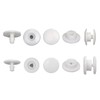 20PCS Croc Rivets Replacement, Screw Rivet, Plastic Croc Rivets, White